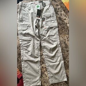5.11 Tactical Tan Cargo Pants with Reinforced Knees